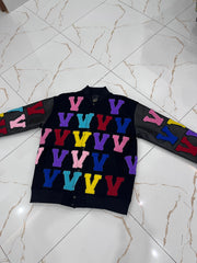 The Vanity Varsity Jacket Black/multicolored