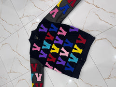 The Vanity Varsity Jacket Black/multicolored