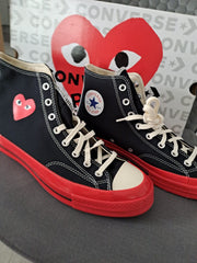 Comme des Garçons Play Converse Chuck Taylor High Tops Size 11/45