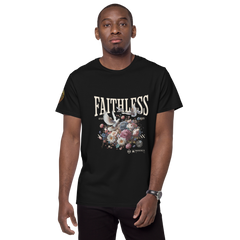 Luxe-Wear Premium T-shirt Men Black Faithless in Society