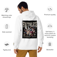 ChillFit Men Hoodie Faithless In Society White